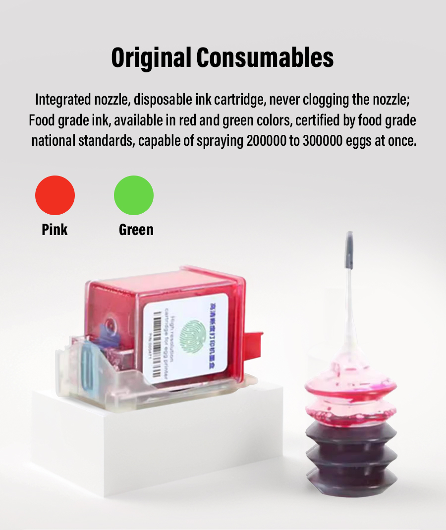 WLD-E6 Six Heads Industry Egg Inkjet Printers