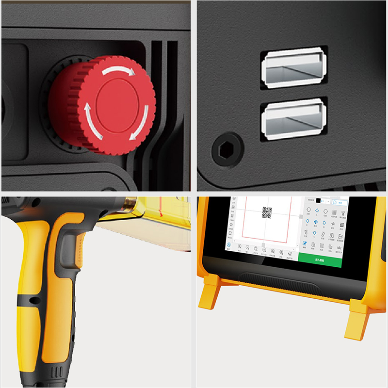 Handheld Laser Marking Machine (orange)